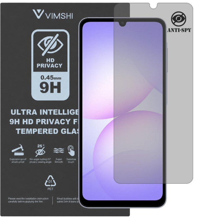 Протиударна захисна плівка антишпигун Vimshi Ultra 9H Privacy Flex для Samsung Galaxy F07 5G