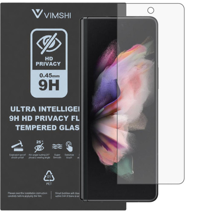 Противоударная защитная пленка антишпион Vimshi Ultra 9H Privacy Flex для Samsung Galaxy Fold3