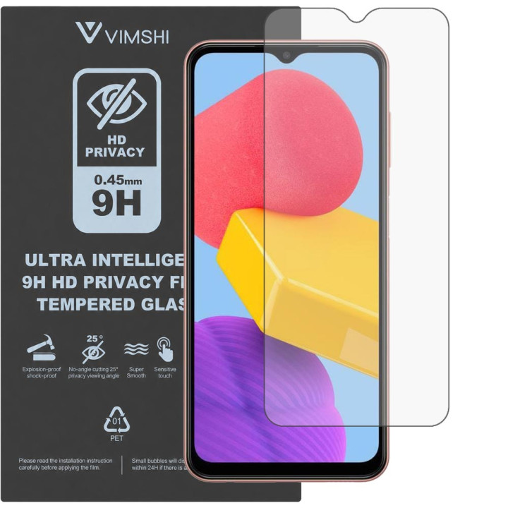Противоударная защитная пленка антишпион Vimshi Ultra 9H Privacy Flex для Samsung Galaxy M13