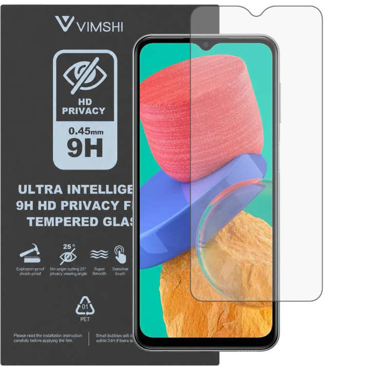 Противоударная защитная пленка антишпион Vimshi Ultra 9H Privacy Flex для Samsung Galaxy M33