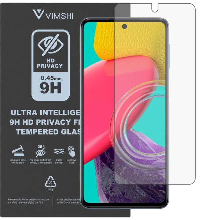 Противоударная защитная пленка антишпион Vimshi Ultra 9H Privacy Flex для Samsung Galaxy M53