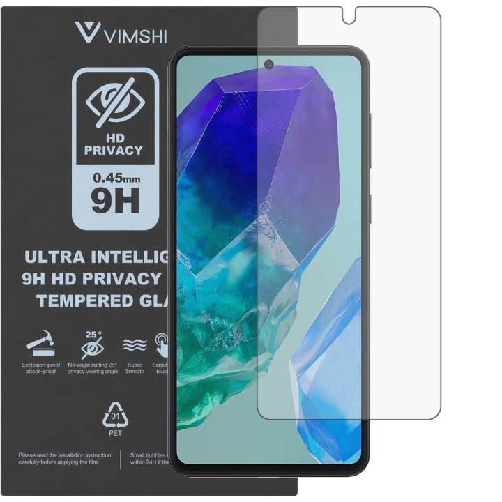 Противоударная защитная пленка антишпион Vimshi Ultra 9H Privacy Flex для Samsung Galaxy M55s 5G