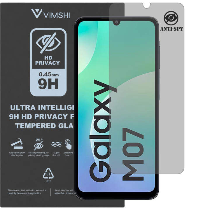 Протиударна захисна плівка антишпигун Vimshi Ultra 9H Privacy Flex для Samsung Galaxy M07 5G