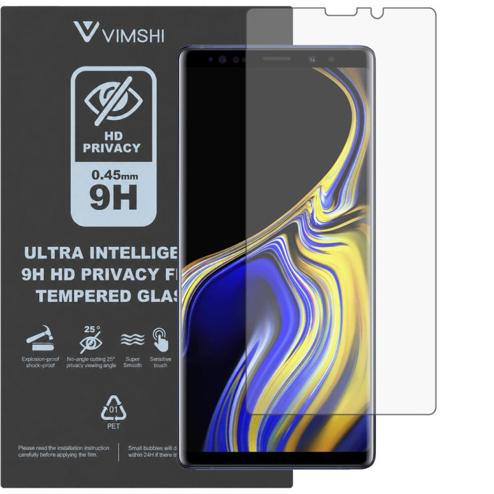 Противоударная защитная пленка антишпион Vimshi Ultra 9H Privacy Flex для Samsung Galaxy Note 9