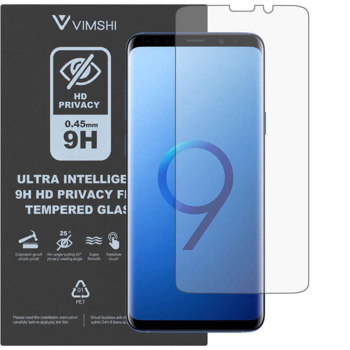 Протиударна захисна плівка антишпигун Vimshi Ultra 9H Privacy Flex для Samsung Galaxy S9