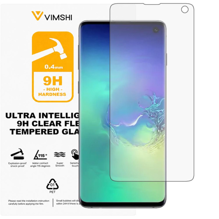 Протиударна захисна плівка Vimshi Ultra 9H Clear Flex для Samsung Galaxy S10