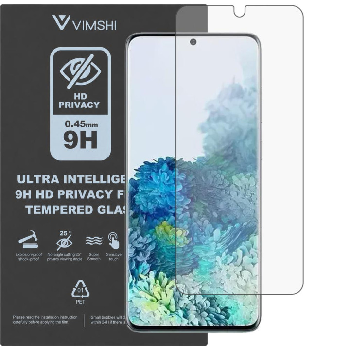Противоударная защитная пленка антишпион Vimshi Ultra 9H Privacy Flex для Samsung Galaxy S20+ 5G