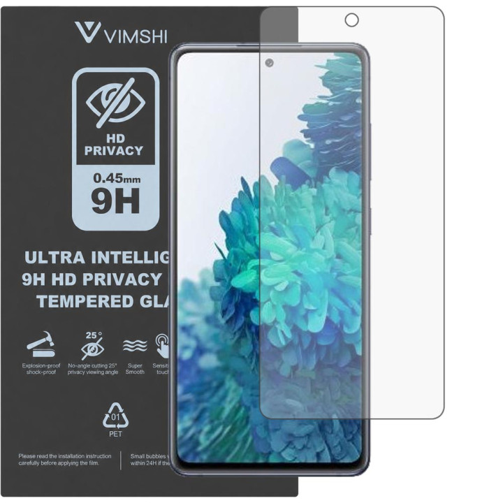 Противоударная защитная пленка антишпион Vimshi Ultra 9H Privacy Flex для Samsung Galaxy S20 FE