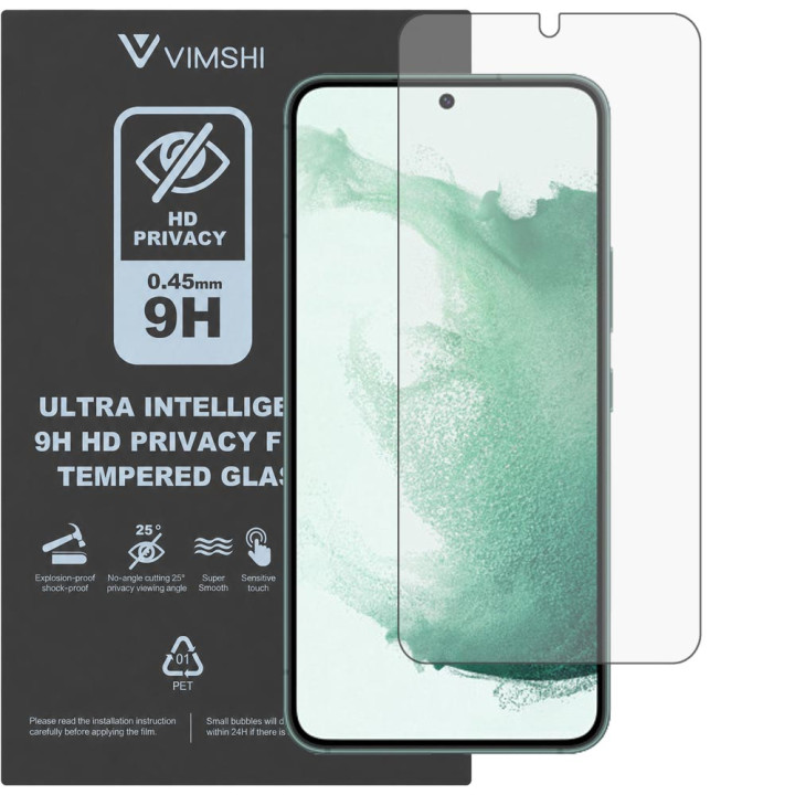 Противоударная защитная пленка антишпион Vimshi Ultra 9H Privacy Flex для Samsung Galaxy S22+