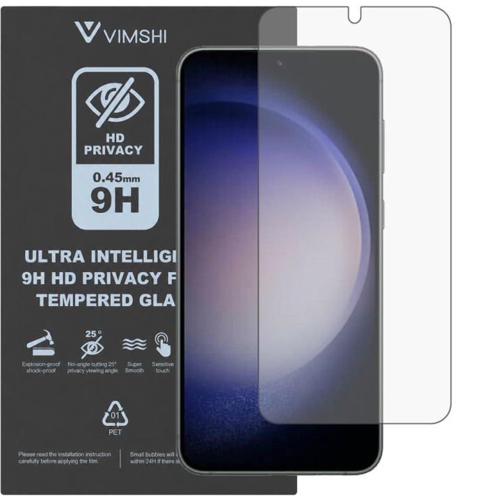 Противоударная защитная пленка антишпион Vimshi Ultra 9H Privacy Flex для Samsung Galaxy S23+