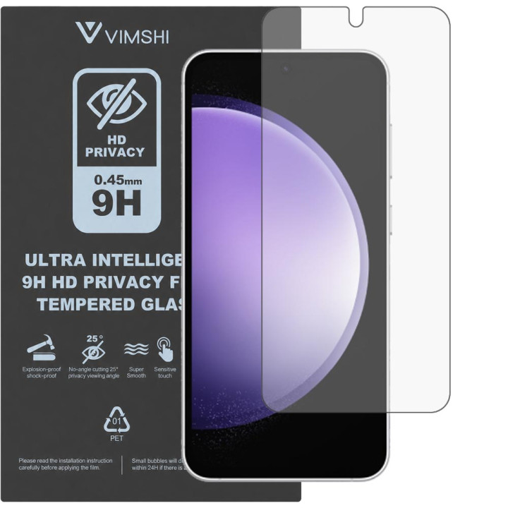Протиударна захисна плівка антишпигун Vimshi Ultra 9H Privacy Flex для Samsung Galaxy S23 FE