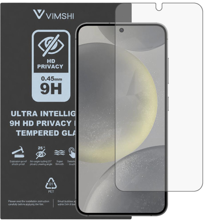 Противоударная защитная пленка антишпион Vimshi Ultra 9H Privacy Flex для Samsung Galaxy S24+