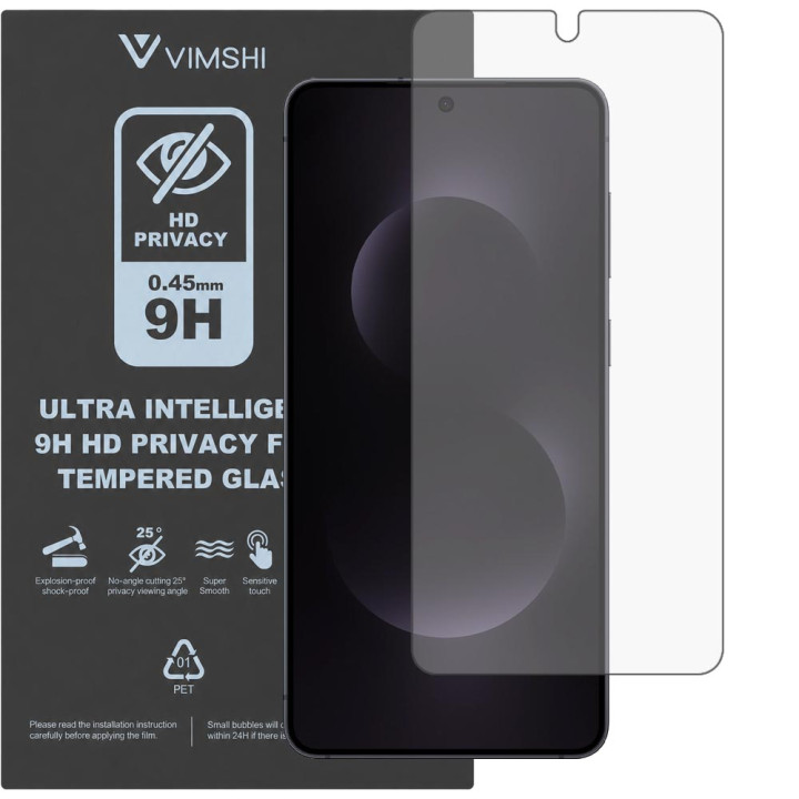 Протиударна захисна плівка антишпигун Vimshi Ultra 9H Privacy Flex для Samsung Galaxy S25 Edge