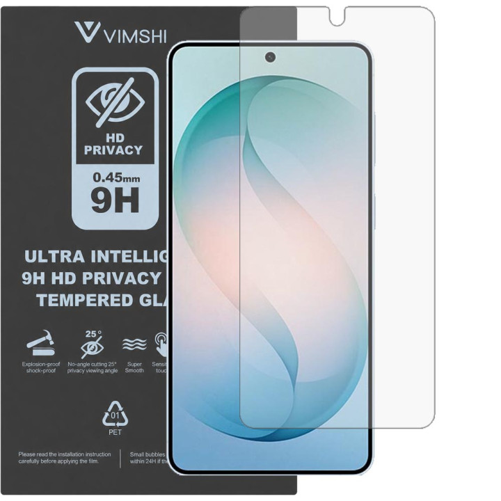 Противоударная защитная пленка антишпион Vimshi Ultra 9H Privacy Flex для Samsung Galaxy S26+