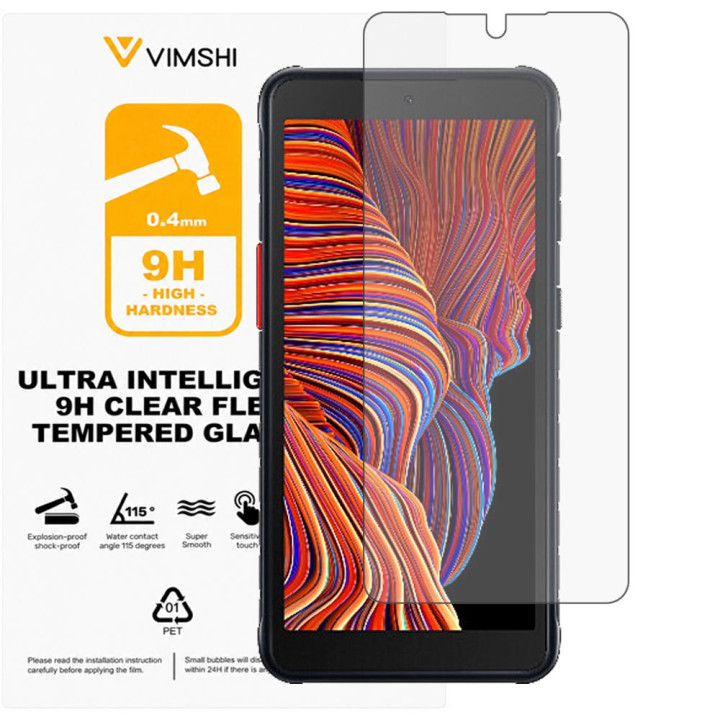 Противоударная защитная пленка Vimshi Ultra 9H Clear Flex для Samsung Galaxy Xcover 5