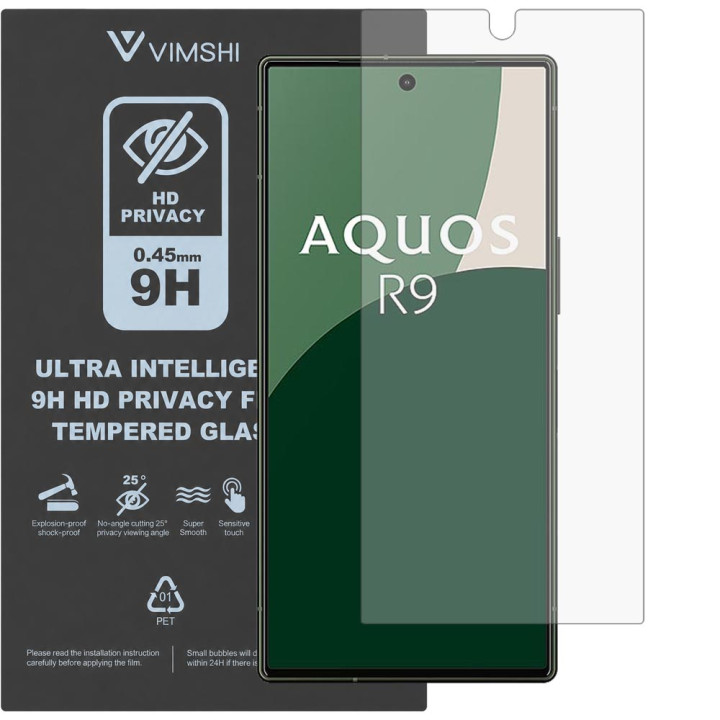 Протиударна захисна плівка антишпигун Vimshi Ultra 9H Privacy Flex для Sharp AQUOS R9