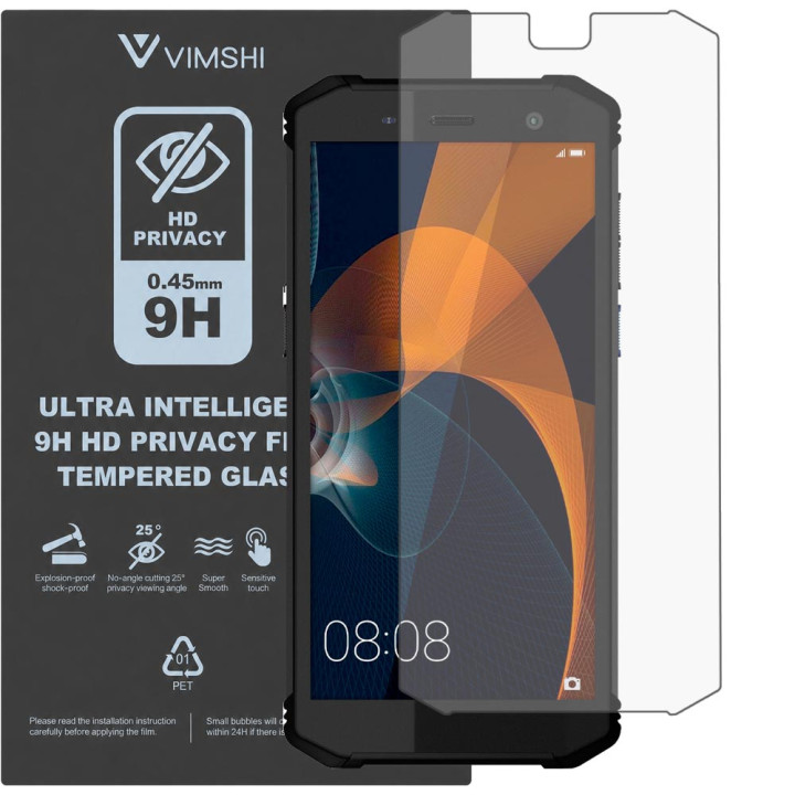 Противоударная защитная пленка антишпион Vimshi Ultra 9H Privacy Flex для Sigma mobile X-treme PQ36