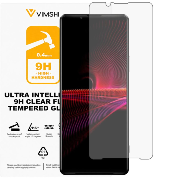 Противоударная защитная пленка Vimshi Ultra 9H Clear Flex для Sony Xperia 1 III