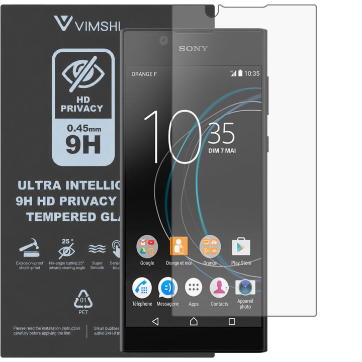 Протиударна захисна плівка антишпигун Vimshi Ultra 9H Privacy Flex для Sony Xperia L 1