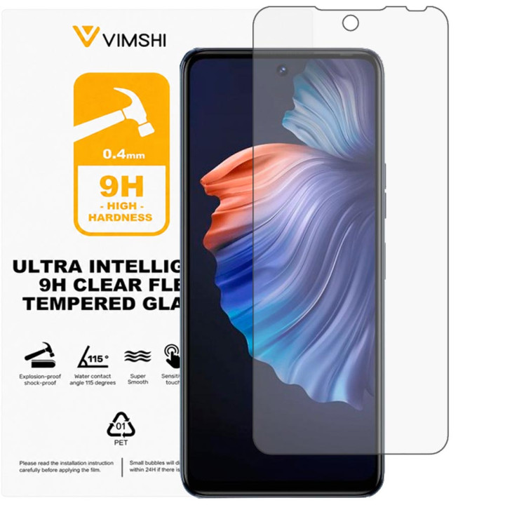 Протиударна захисна плівка Vimshi Ultra 9H Clear Flex для Tecno Camon 18p