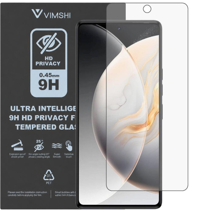 Противоударная защитная пленка антишпион Vimshi Ultra 9H Privacy Flex для Tecno Camon 30