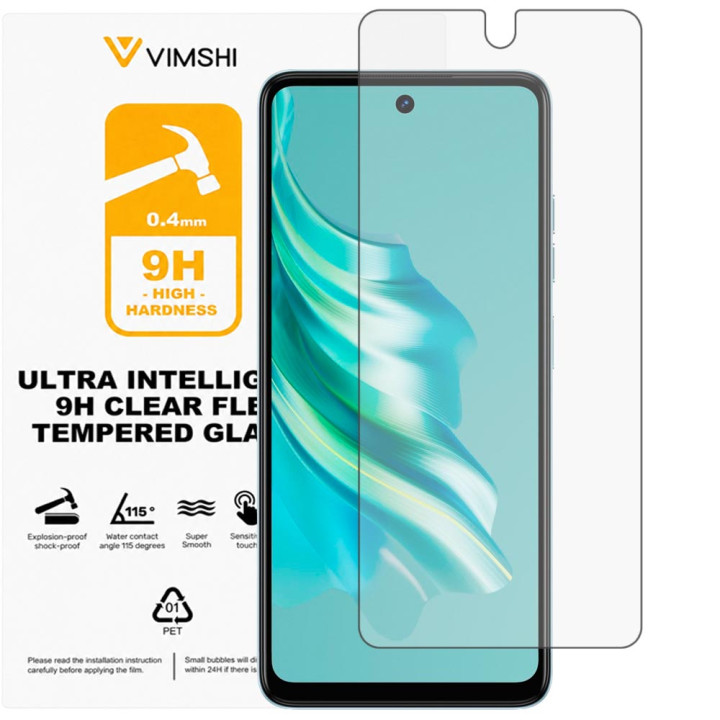 Противоударная защитная пленка Vimshi Ultra 9H Clear Flex для Tecno Spark 20