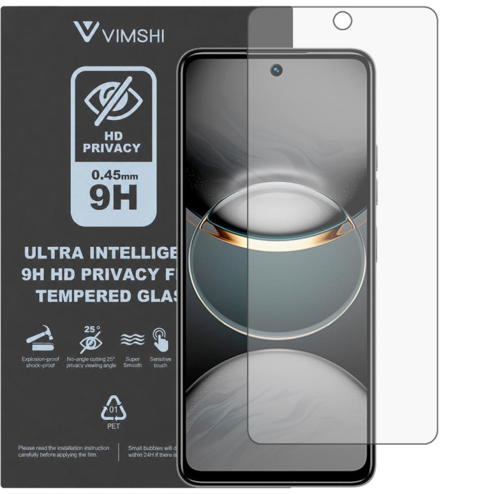 Протиударна захисна плівка антишпигун Vimshi Ultra 9H Privacy Flex для Tecno Spark 30