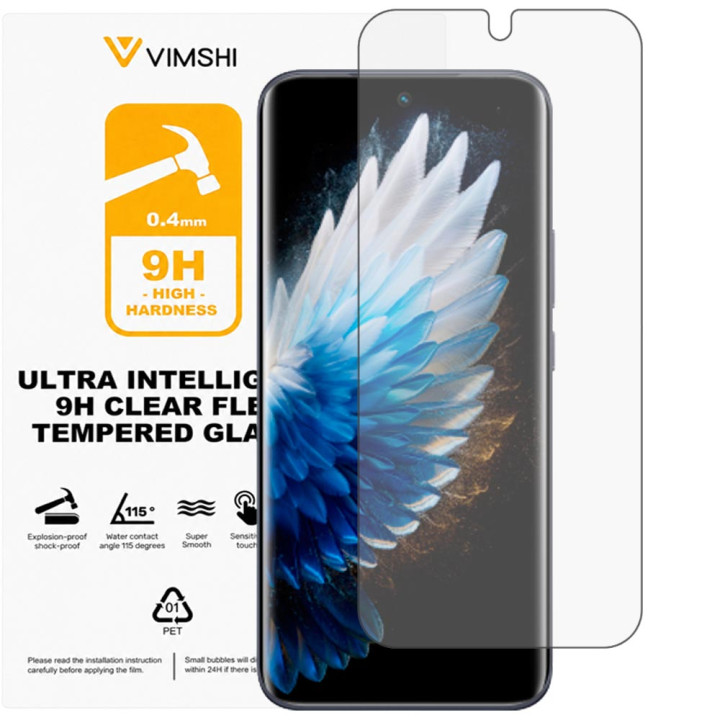 Противоударная защитная пленка Vimshi Ultra 9H Clear Flex для Tecno Spark 40 Pro+