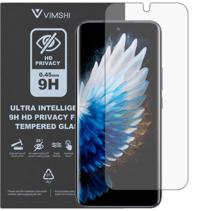 Противоударная защитная пленка антишпион Vimshi Ultra 9H Privacy Flex для Tecno Spark 40 Pro+