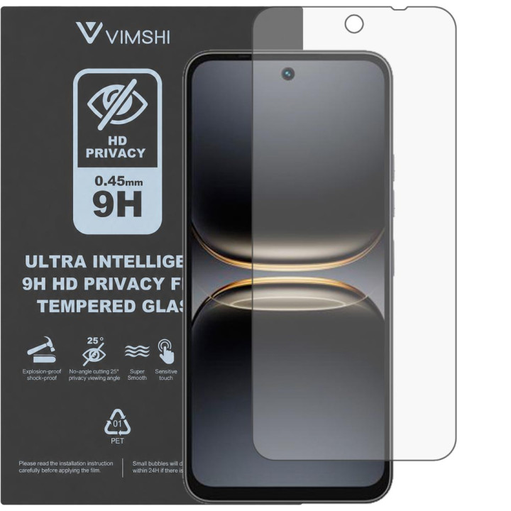 Протиударна захисна плівка антишпигун Vimshi Ultra 9H Privacy Flex для Tecno Spark 40C
