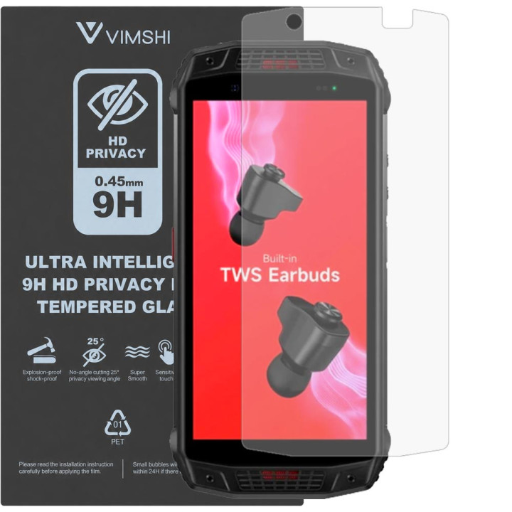 Протиударна захисна плівка антишпигун Vimshi Ultra 9H Privacy Flex для Ulefone Armor 15