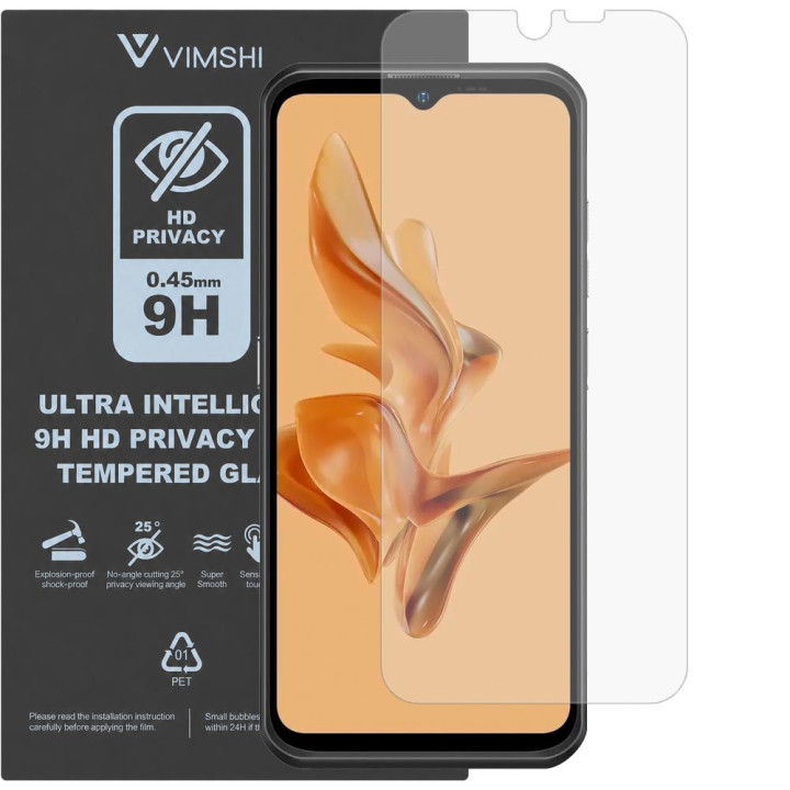 Протиударна захисна плівка антишпигун Vimshi Ultra 9H Privacy Flex для Ulefone Armor 17 Pro