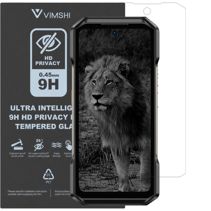 Протиударна захисна плівка антишпигун Vimshi Ultra 9H Privacy Flex для Ulefone Armor 27 Pro