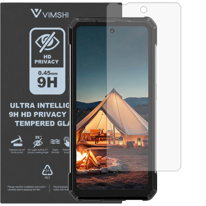 Противоударная защитная пленка антишпион Vimshi Ultra 9H Privacy Flex для Ulefone Armor 34