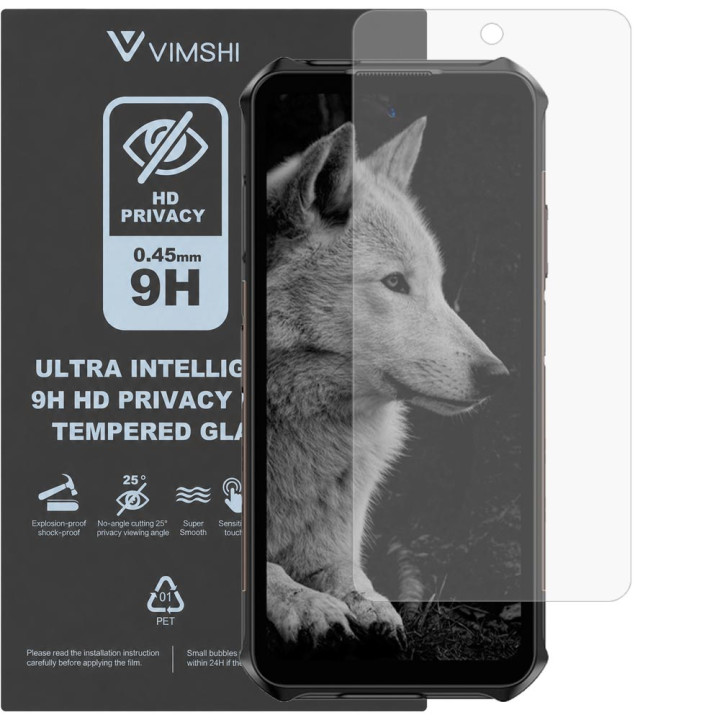 Противоударная защитная пленка антишпион Vimshi Ultra 9H Privacy Flex для Ulefone Armor X16
