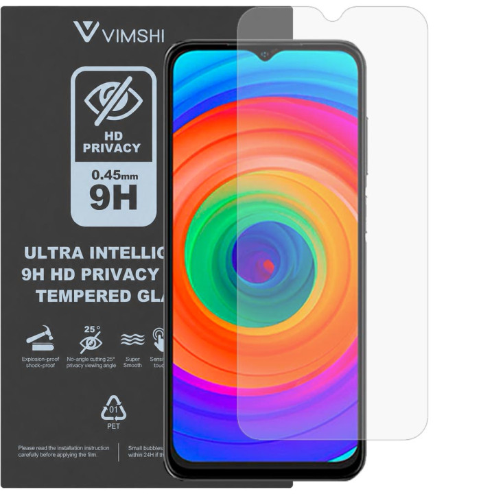 Противоударная защитная пленка антишпион Vimshi Ultra 9H Privacy Flex для Ulefone Note 14