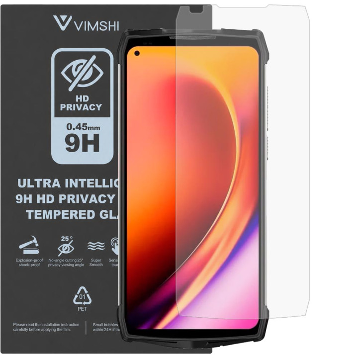 Противоударная защитная пленка антишпион Vimshi Ultra 9H Privacy Flex для Ulefone Power Armor 13