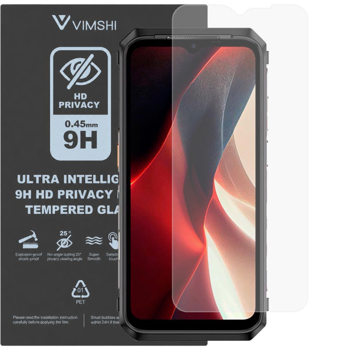 Противоударная защитная пленка антишпион Vimshi Ultra 9H Privacy Flex для Ulefone Power Armor 18 Ultra