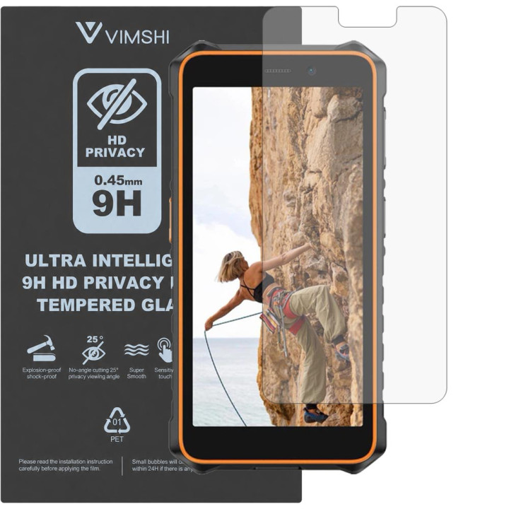 Противоударная защитная пленка антишпион Vimshi Ultra 9H Privacy Flex для Ulefone RugKing