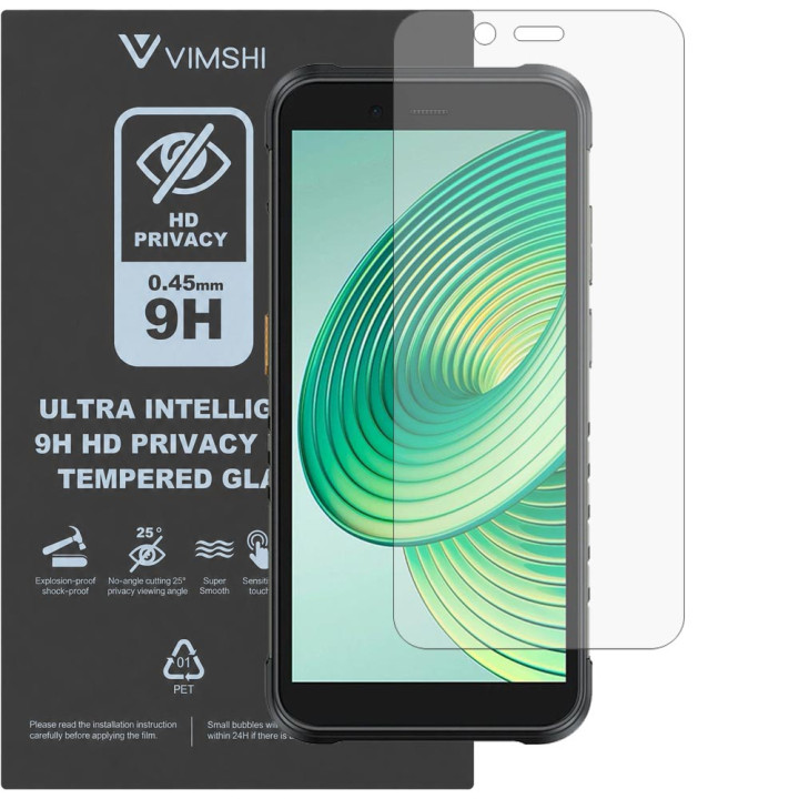Противоударная защитная пленка антишпион Vimshi Ultra 9H Privacy Flex для Ulefone RugKing 4 Pro