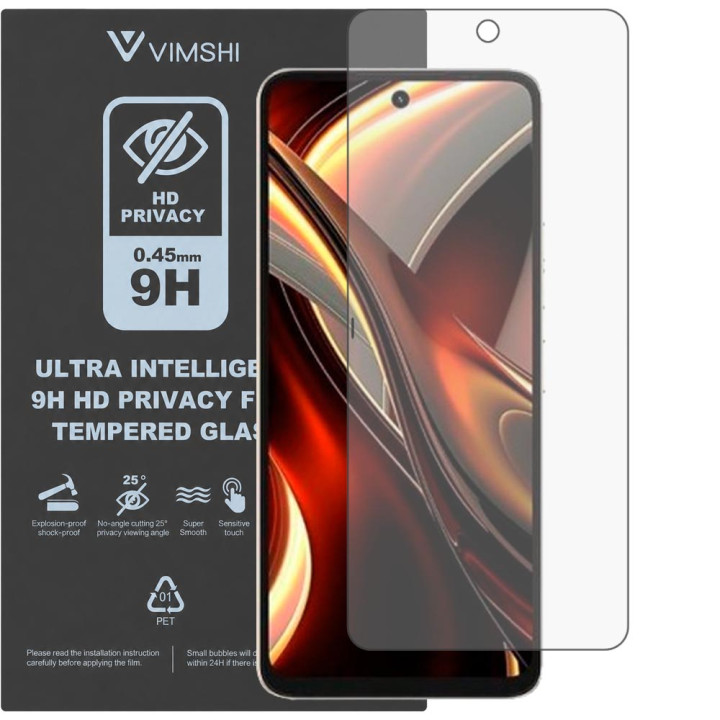 Противоударная защитная пленка антишпион Vimshi Ultra 9H Privacy Flex для UMIDIGI A13 Pro Max