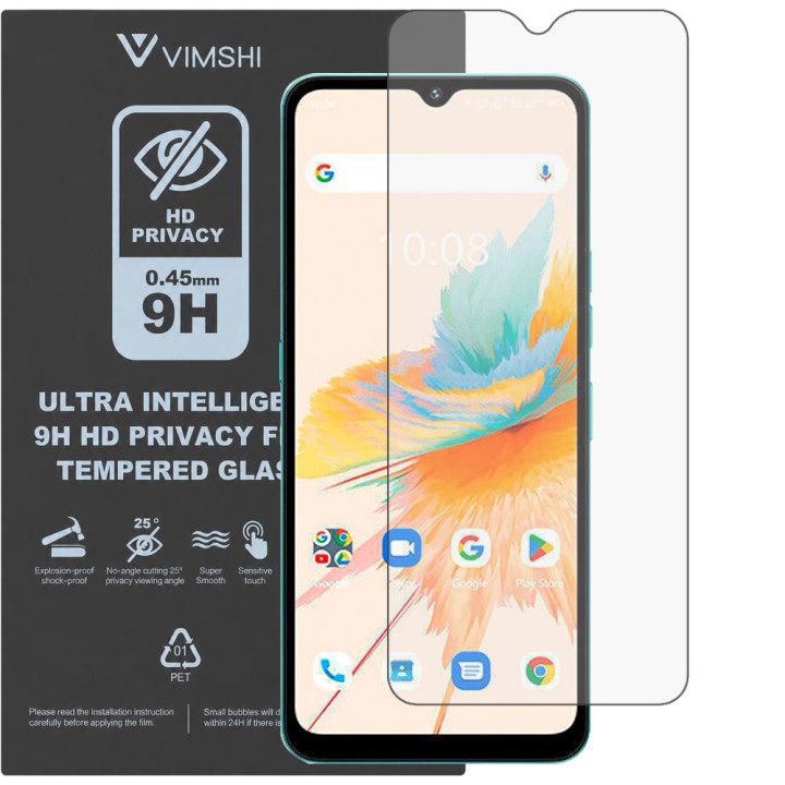 Противоударная защитная пленка антишпион Vimshi Ultra 9H Privacy Flex для UMIDIGI A15