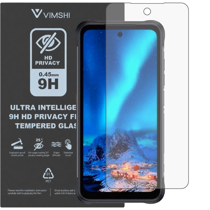Противоударная защитная пленка антишпион Vimshi Ultra 9H Privacy Flex для UMIDIGI Bison 2