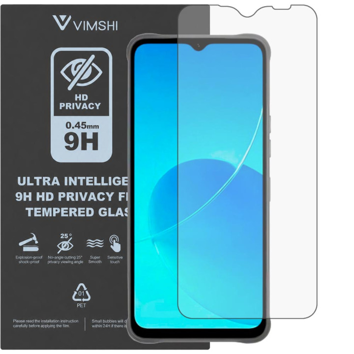 Противоударная защитная пленка антишпион Vimshi Ultra 9H Privacy Flex для UMIDIGI G5 Mecha
