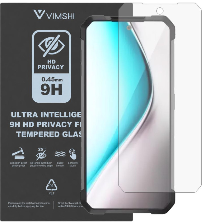Противоударная защитная пленка антишпион Vimshi Ultra 9H Privacy Flex для Unihertz Tank 2