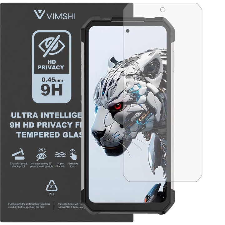 Противоударная защитная пленка антишпион Vimshi Ultra 9H Privacy Flex для Unihertz Tank 3