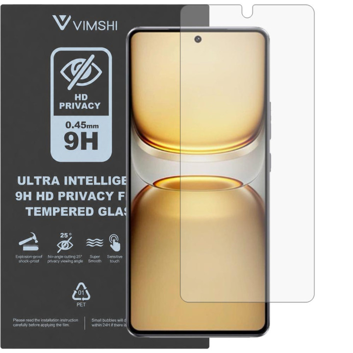 Протиударна захисна плівка антишпигун Vimshi Ultra 9H Privacy Flex для vivo IQOO Z10 Turbo Plus