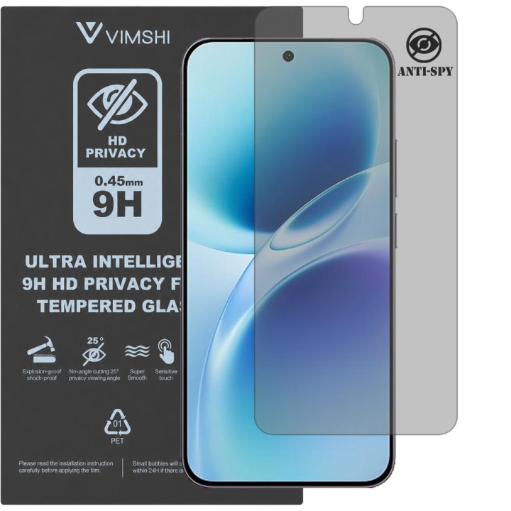 Протиударна захисна плівка антишпигун Vimshi Ultra 9H Privacy Flex для vivo S50 Pro Mini