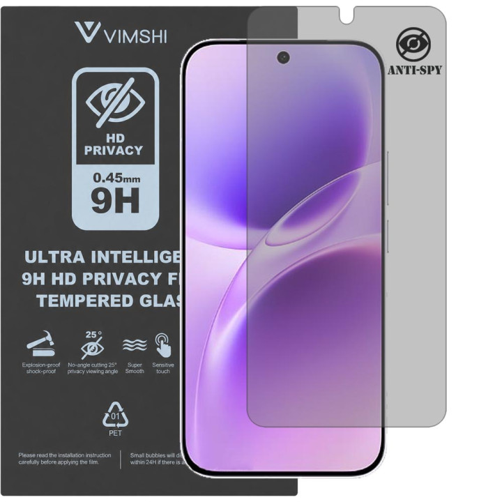 Протиударна захисна плівка антишпигун Vimshi Ultra 9H Privacy Flex для vivo S50