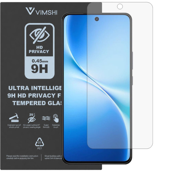 Противоударная защитная пленка антишпион Vimshi Ultra 9H Privacy Flex для vivo V60 Lite 5G